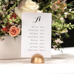 black and white guest table cards with names, 5x7" seating chart cards for wedding printed decorations, table top seating chart small