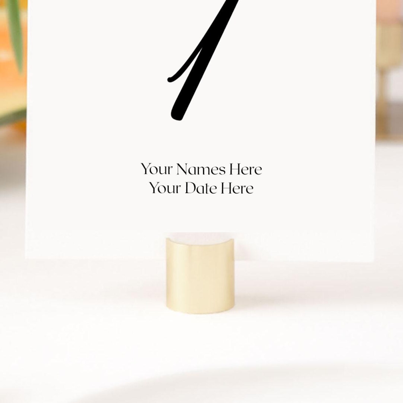 Personalized Table Numbers Modern, Custom Table Numbers Wedding ...