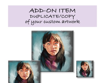 DUPLICATE / COPY or Printable JPG file of your Custom Order Artwork (Add-On Item with your Existing or Previous Order)