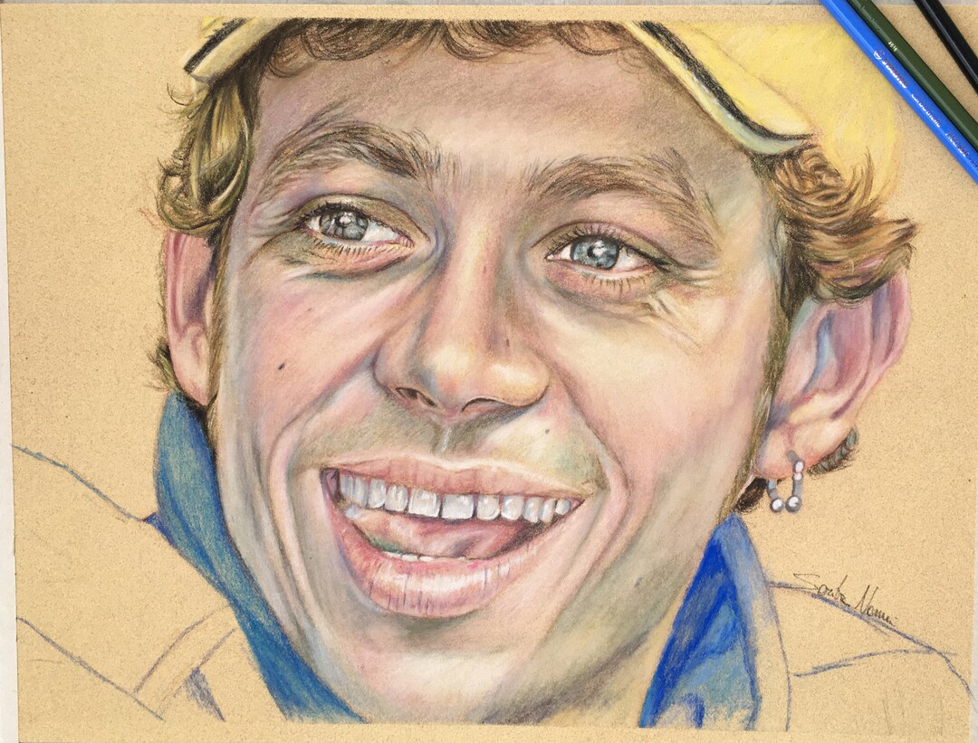 Valentino Rossi Custom Portraits Personalized Portraits Customized ...