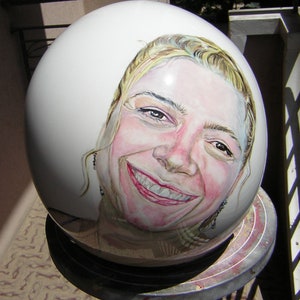 Your portrait on your helmet! Custom Helmet Custom Motorcycle Helmet Painted Art Gift Present Sport Bike Biker Superbike Chopper Accessories