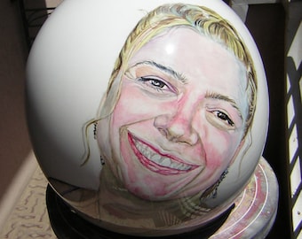 Your portrait on your helmet! Custom Helmet Custom Motorcycle Helmet Painted Art Gift Present Sport Bike Biker Superbike Chopper Accessories