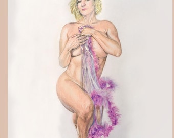 100% HANDGETEKEND op maat gemaakt potlood Sexy portret aangepaste potloodtekening tekening van foto Potloodtekening Cadeau voor haar verjaardag
