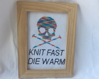CafePress Knit Fast Die Warm Square Sticker 1675227158