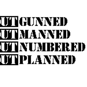 Hamilton Cross Stitch Pattern - Outplanned Quote from the Broadway Musical