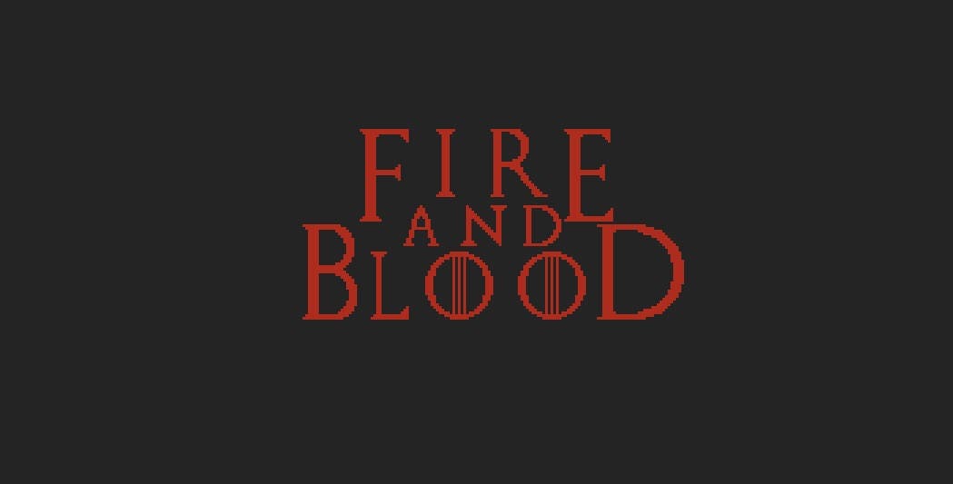 Fire and Blood Cross Stitch PDF Chart House Targaryen Motto Etsy
