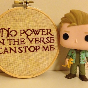 No Power in the Verse Cross Stitch PDF Chart - Quote from the TV show Firefly