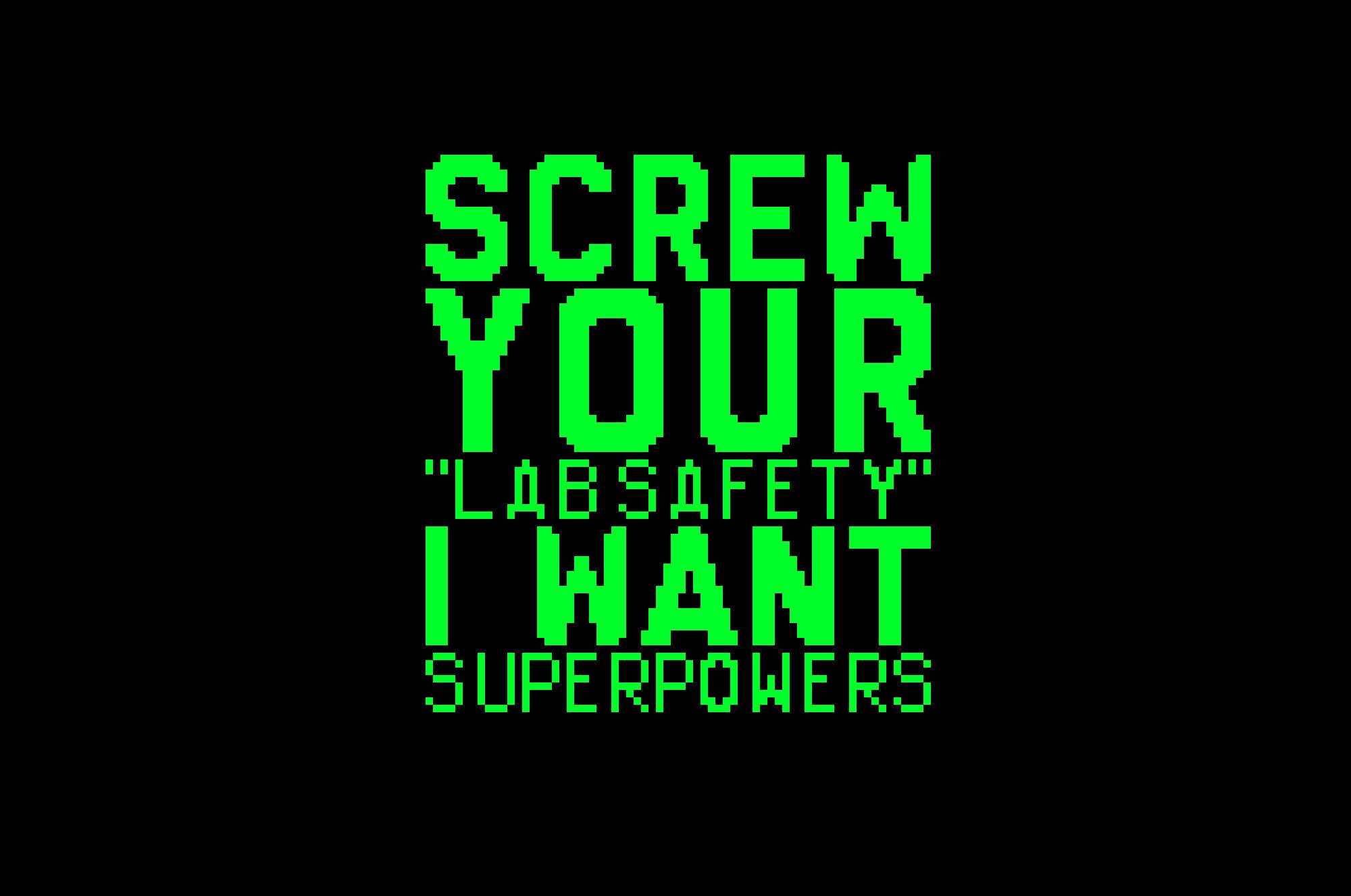 Screw Your Lab Safety I Want Superpowers Cross Stitch PDF - Etsy Australia