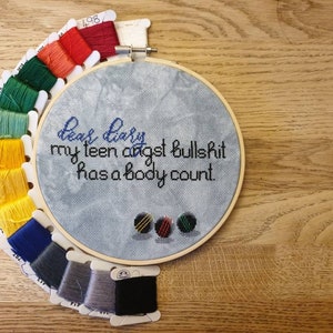 Heathers Cross Stitch Pattern - Teen Angst from the Broadway Musical