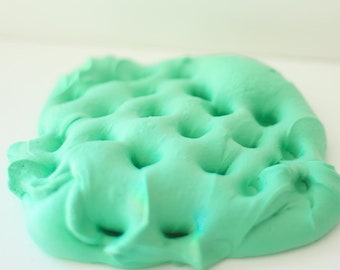 BUTTER SLIME Daiso Clay Blue Slay Slime Cream Cheese Slime Glossy Turquoise - like Peachybbies Clay Slime Buttery Slime Swirl Slime Cheap