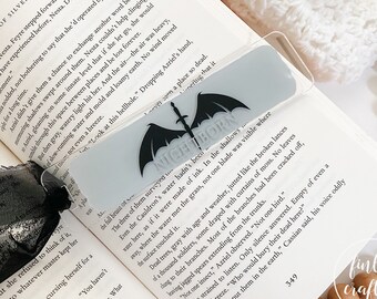 Fantasy Bookmark, Bloodborn Acrylic Bookmark, Raihn Oraya Bookmark, Vampire Fantasy Book Lover, Book Club Gift, Gift for Women