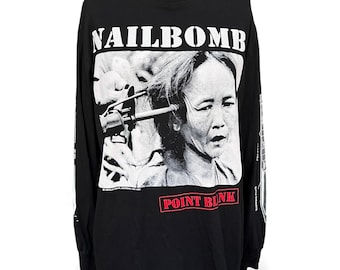 NAILBOMB POINT BLANK'94 Rock New Black Short Long Sleeve T-shirt