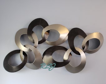 Abstract metal art | Etsy