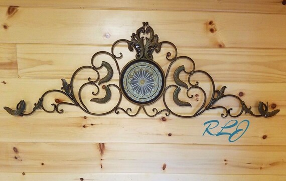 Large Tuscan Decorative Vintage Style Scrolling Wrought Iron Etsy