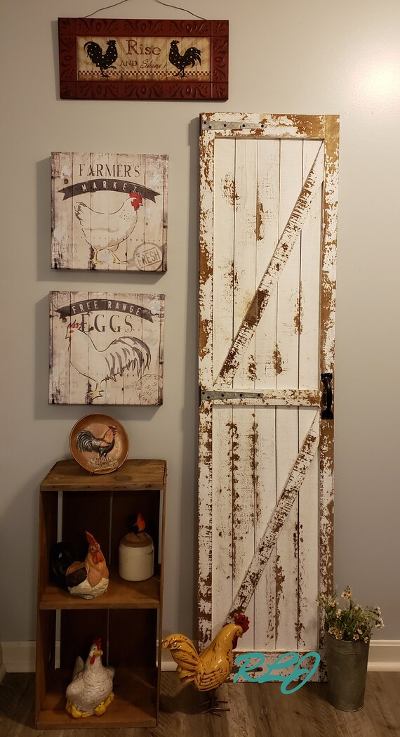Distressed Vintage Style Rustic Country Cottage Farmhouse Wood Etsy