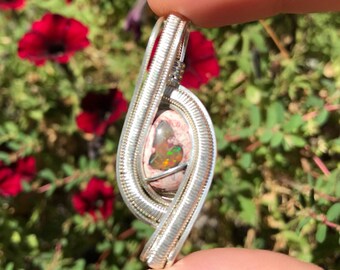Mexican Fire Opal Pendant