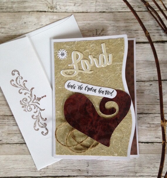Sympathy Card W Scripture Bible Verse Psalm 147 Encouraging Etsy