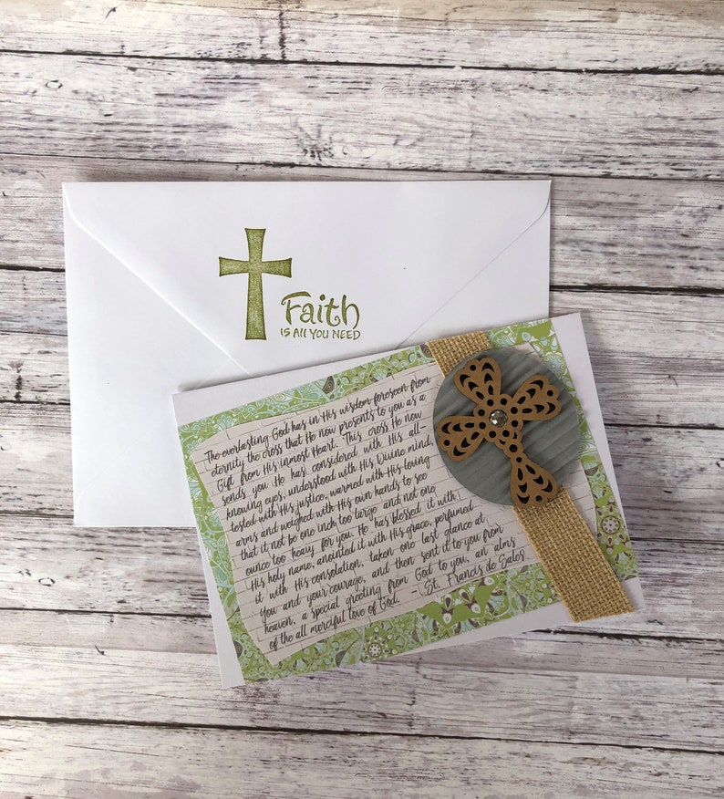 St. Francis de Sales Prayer Catholic Greeting Card Carrying Etsy St. Francis de Sales Prayer Catholic Greeting Card Carrying Etsy