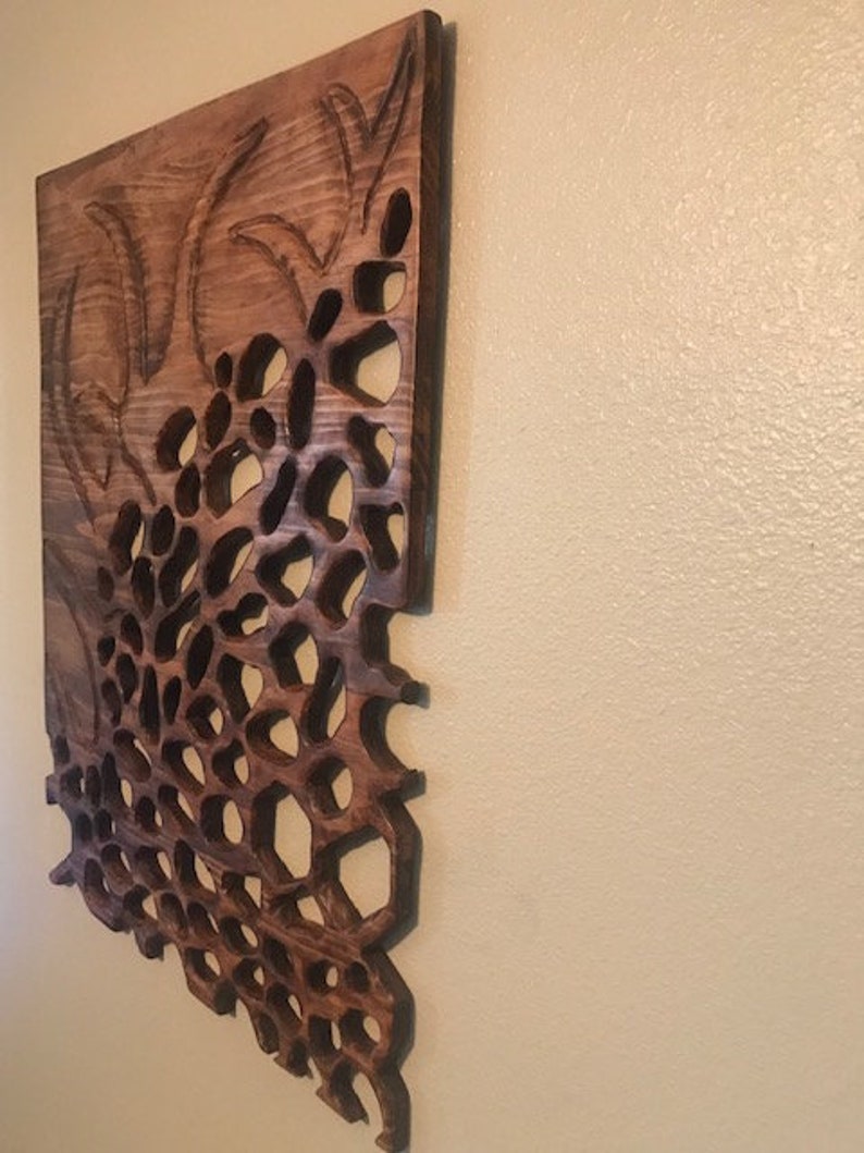 Abstract Wood Wall Art Carving Etsy