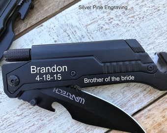 Groomsman Gift Personalized, Engraved Pocket Knife, Wedding Party Gifts, Wedding Keepsake, Groomsman Proposal Gift