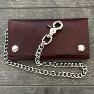 Ukraine Handmade Wallet Big Chain, Metal Biker Chain 