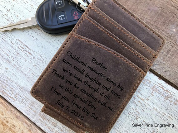 Hecho en Edo de Mexico Money Clip Wallet Personalized Engraving Included