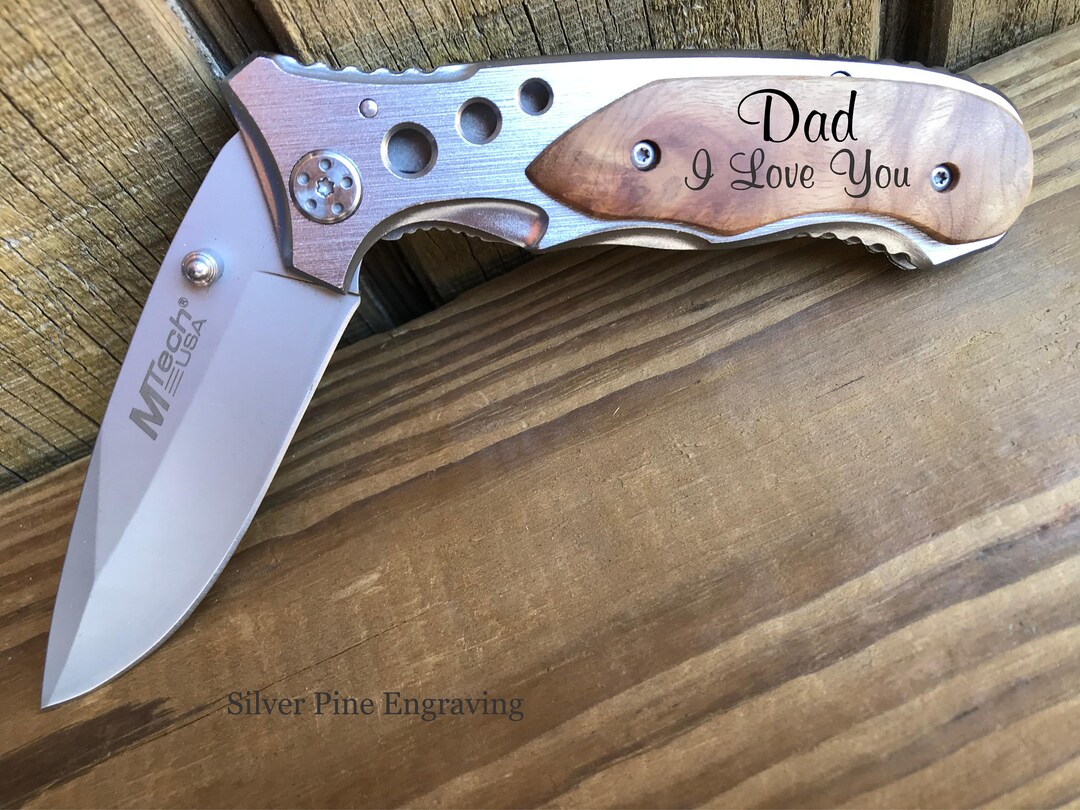 Pocket Knife Dad Birthday Gift, Mens Gift, Dad Gift From Daughter, Personalized Knife, Engraved