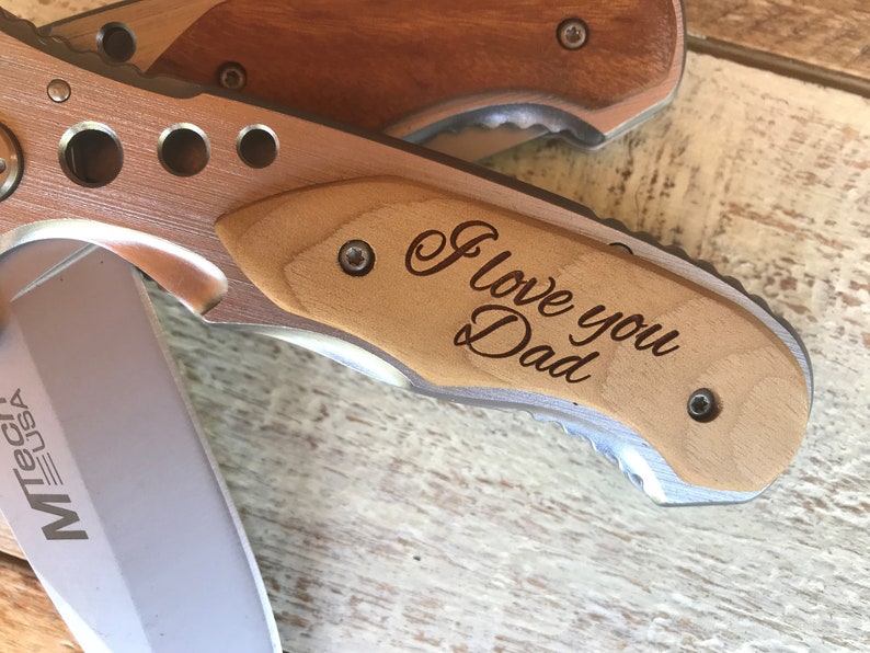 Personalized Pocket Knife Fathers Day Gift For Dad Etsy
