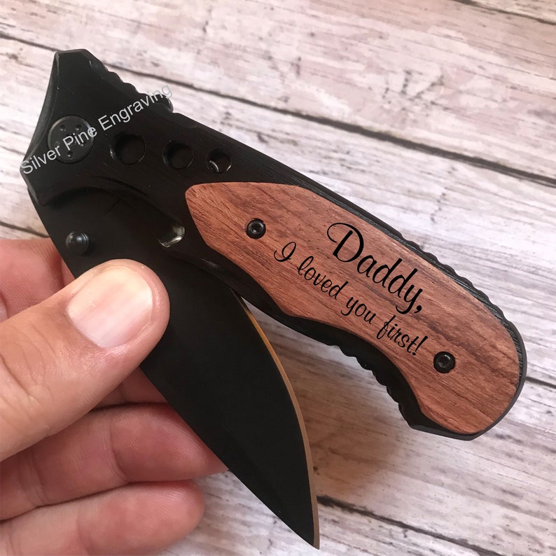 Personalized Pocket Knife Fathers Day Gift For Dad Etsy