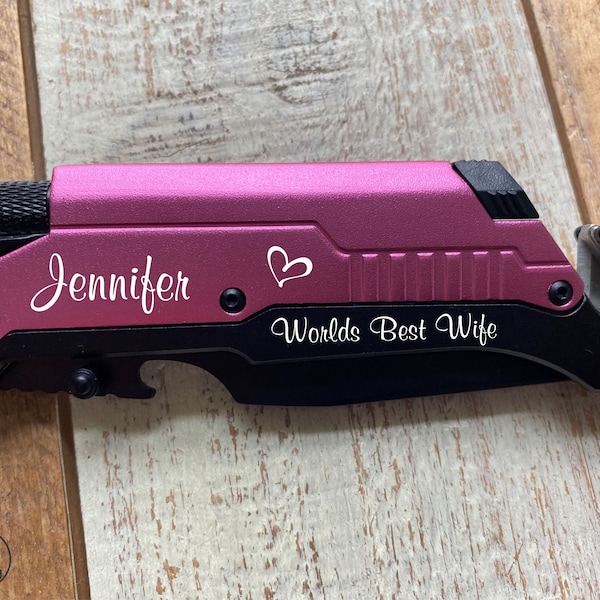 Gift For Her, Personalized Gift For Wife Engraved knife, Gift For Girlfriend, Sister Gift, Mom Gift, Best Friend Gift