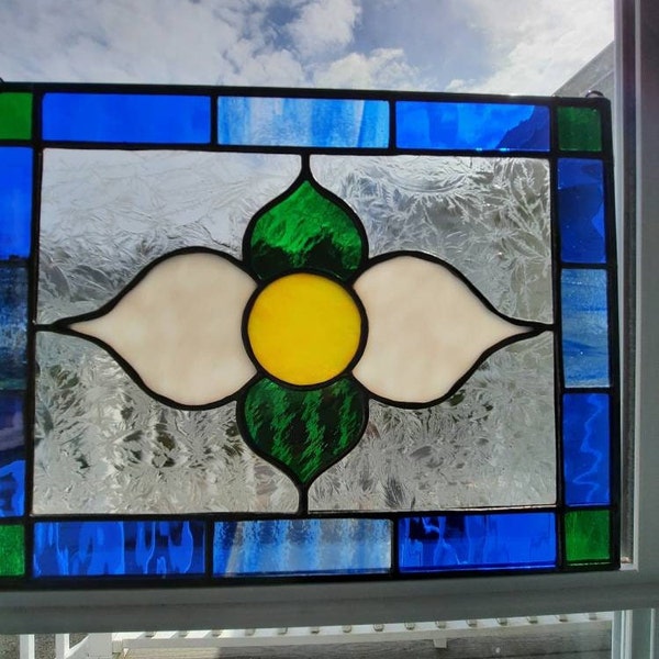 Stain Glass Window Hangings Rectangle Etsy