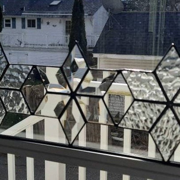 White Stained Glass Etsy