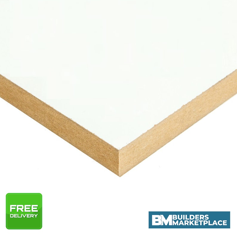 White Melamine Board White MDF Board White MDF Sheets 12mm Etsy Canada