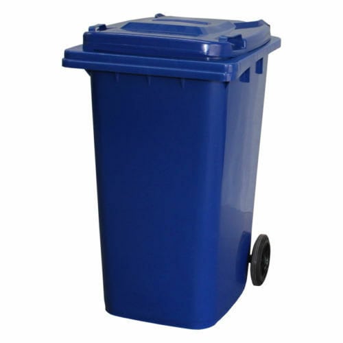 Wheelie Bin 120L Household Council Bin Grey Green Blue Red Yellow 120