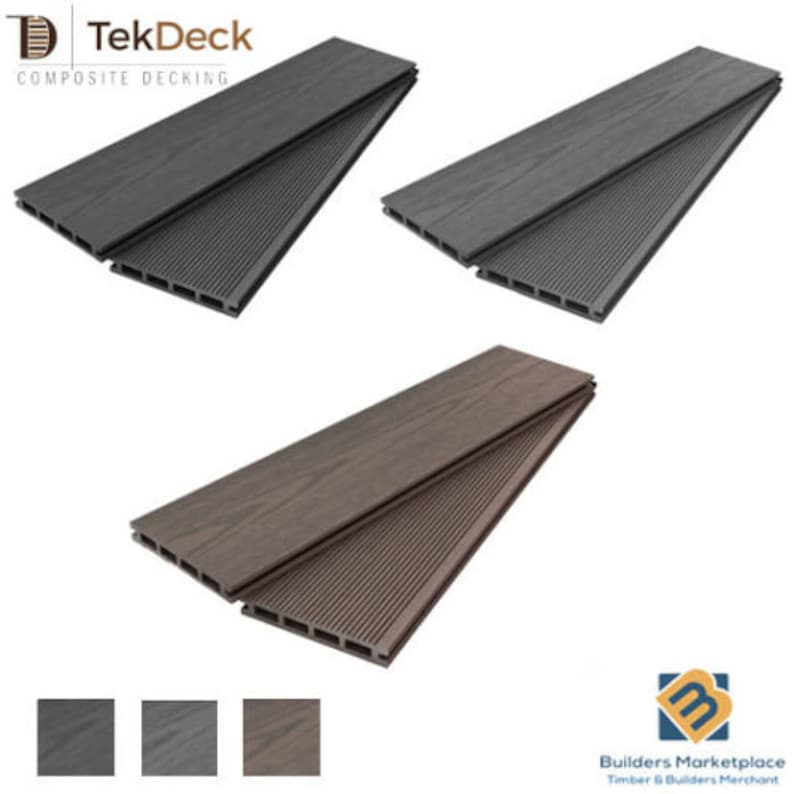 Composite Decking Boards Timber Plastic Decking Grey Black Etsy UK