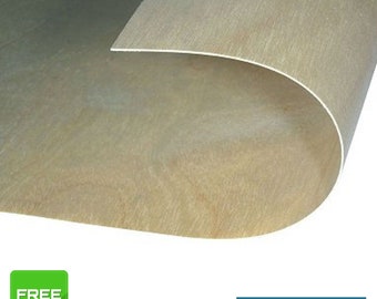 Long edge bends to Long edge -8mm Flexi Ply Bendy Plywood Flexi Board Curved Plywood
