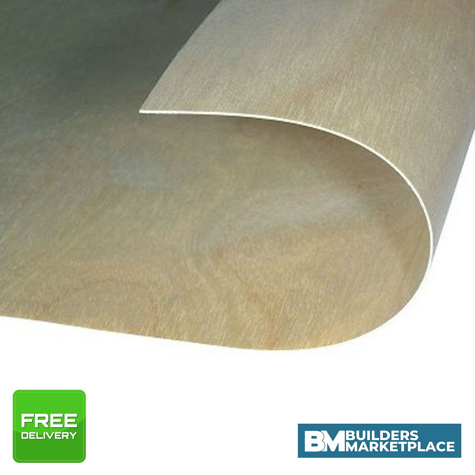 洋書 BENT PLY Long Edge Bends to Long Edge -8mm Flexi Ply Bendy Plywood