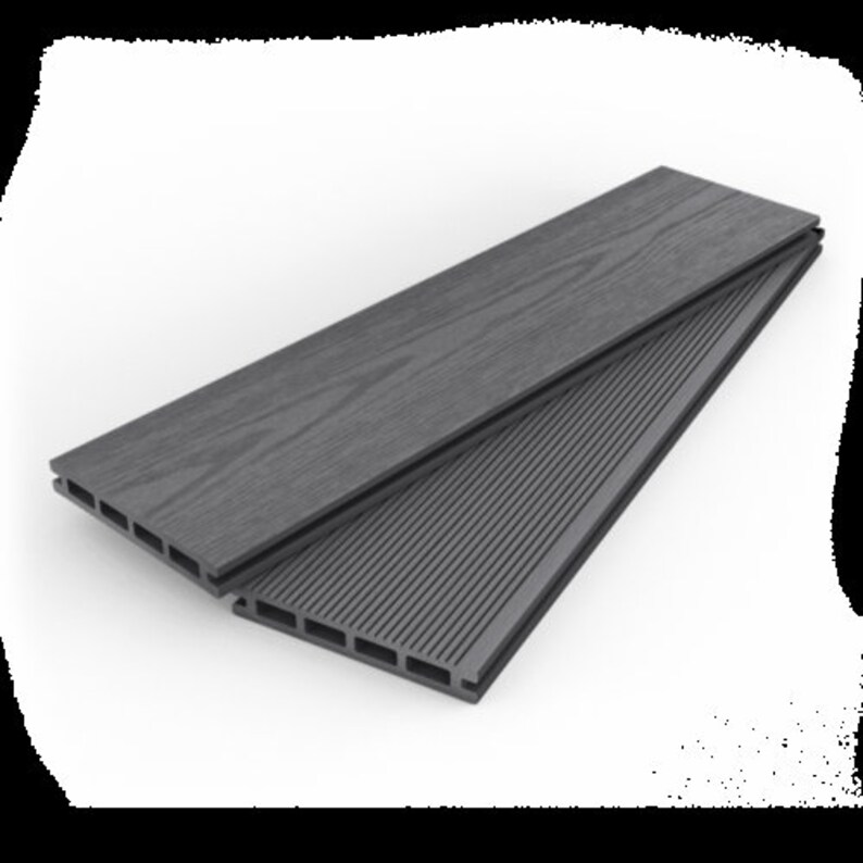 Composite Decking Boards Timber Plastic Decking Grey Black Etsy UK