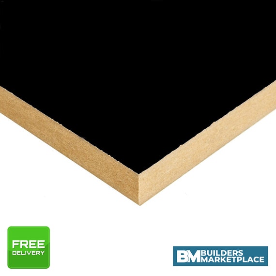 Black Melamine MDF Board Melamine Board Black MDF Melamine Etsy UK