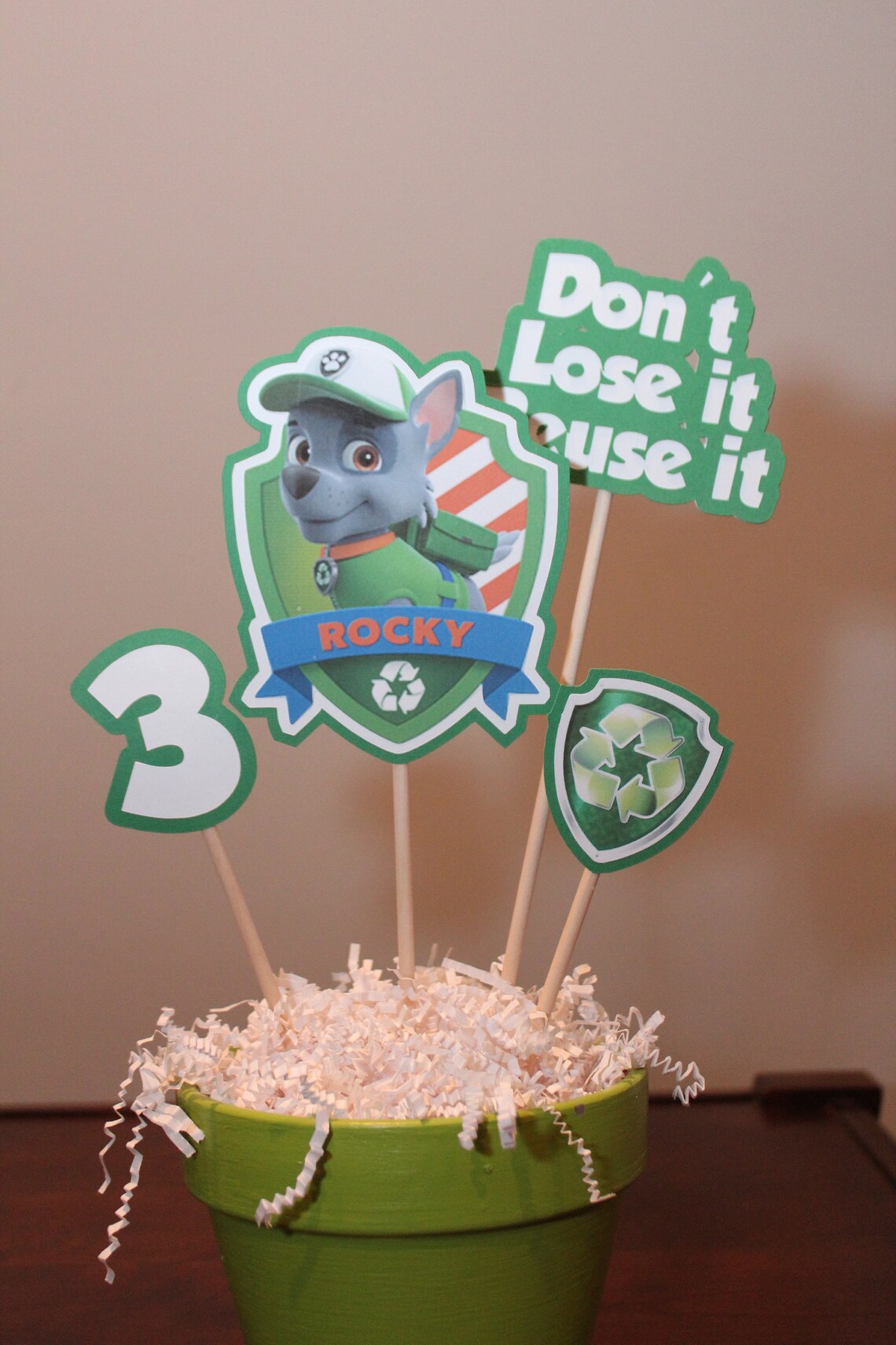 Paw Patrol Centerpiece Set of 6.paw Patrol Birthday - Etsy