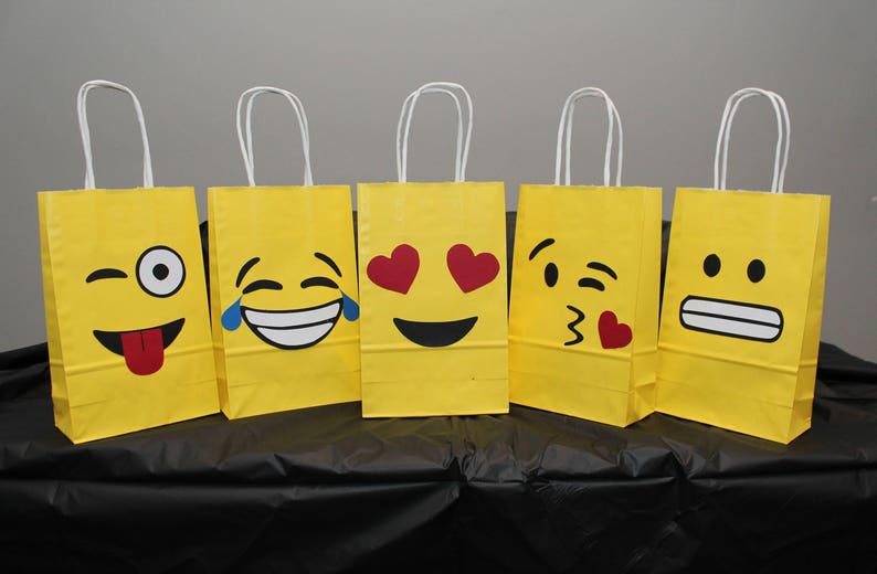 Emoji Goodie Bags/emoji Goody Bags/emoji Favor Bags/emoji Etsy