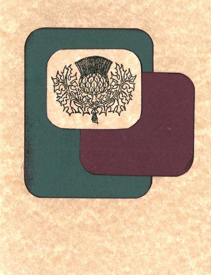 Thistle Classic Scottish Rubber Stamp 128 and Mini 010 Etsy