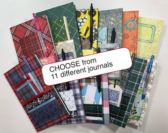 Junk Journals: Choose from different plaid designs, single signature