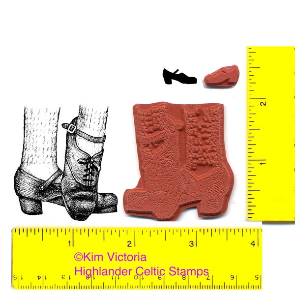 Irish Dance Rubber Stamp Hard Shoes #345 plus minis, Hard Shoes, Heavies, Jig Shoes, Ireland, Dancing, Poodle Socks, River Dance, Tap