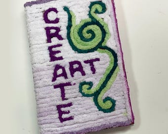 Yarn Covered Art Journal: writing, scrapbooking, art, glue book