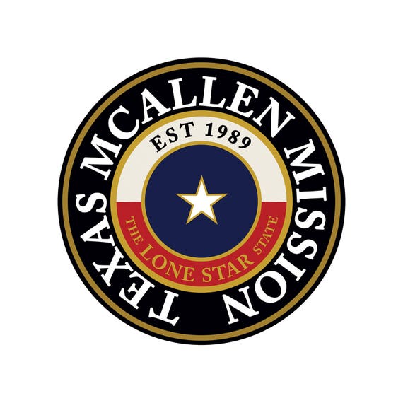 Texas McAllen Mission car decal Etsy
