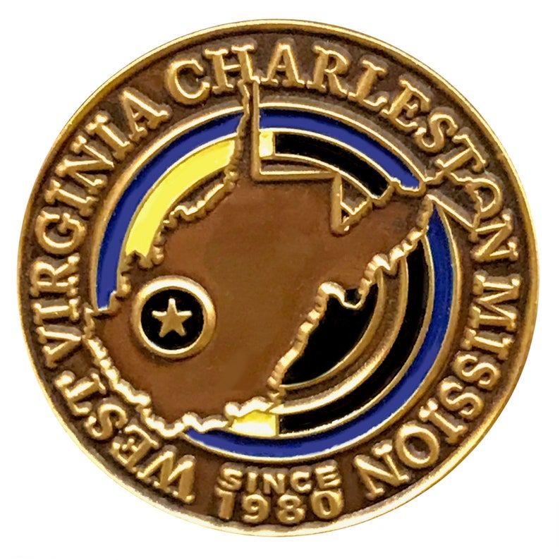 West Virginia Charleston Mission lapel pin LDS