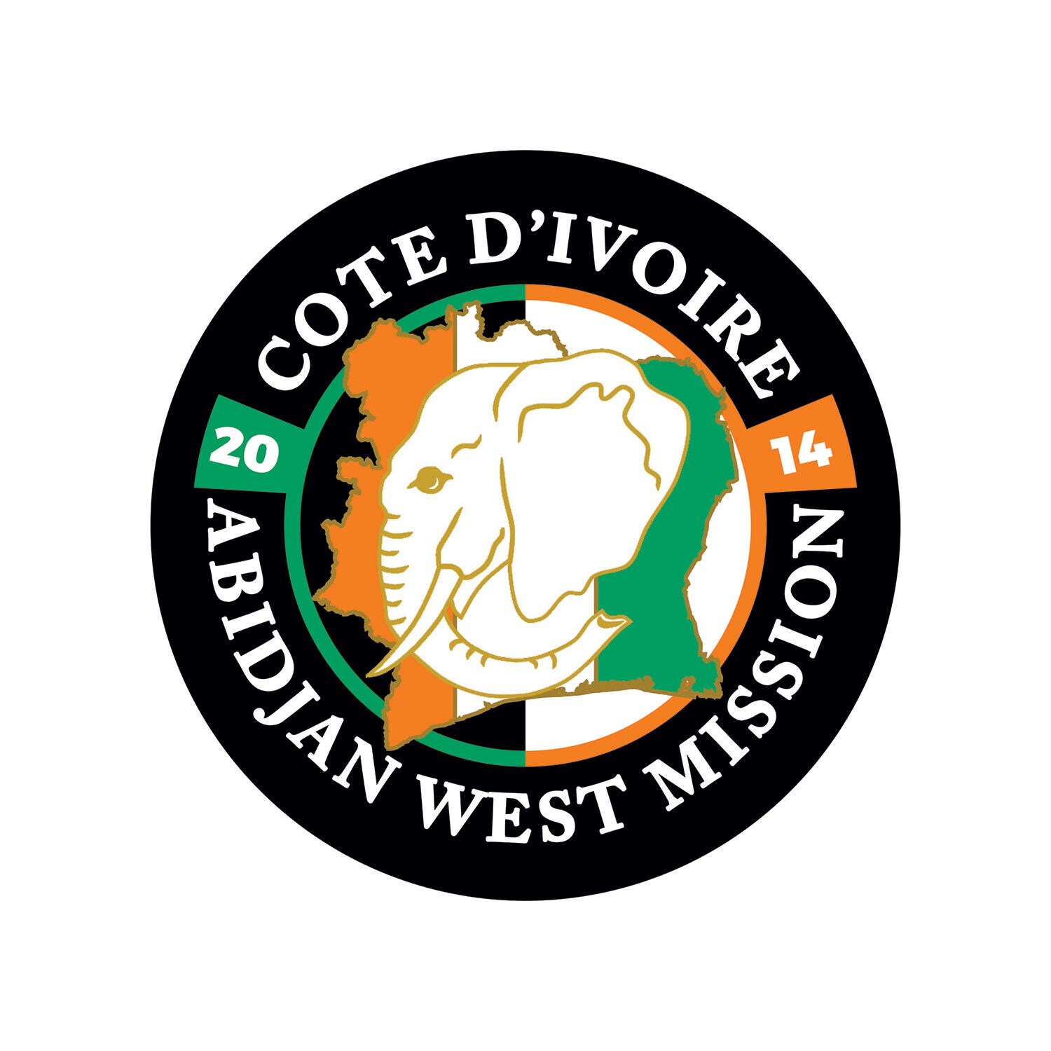 LDS Cote d/'Ivoire Abidjan Mission lapel pin
