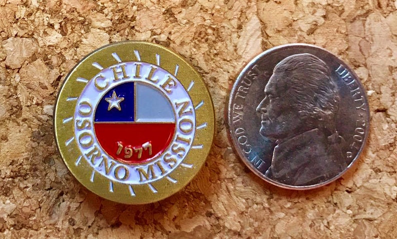 Chile Osorno Mission lapel pin LDS