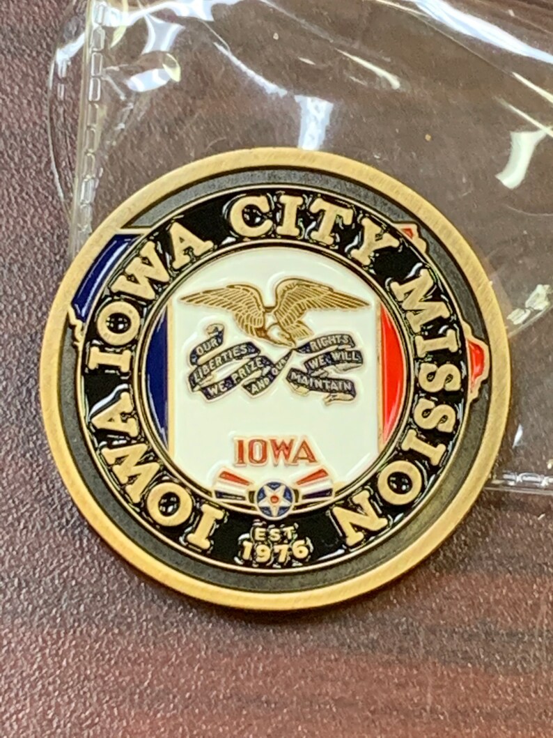 Iowa Iowa City Commemorative Mission Coin LDS Etsy